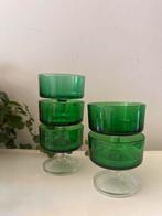 Set van 5 groene glazen luminarc, Ophalen of Verzenden