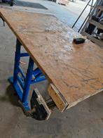Grote Verstelbare Werkbank met Bankschroef, Doe-het-zelf en Verbouw, Werkbanken, Ophalen of Verzenden, Gebruikt, 170 cm of meer