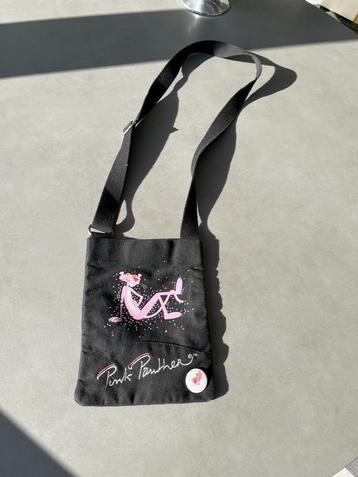 Zwart/roze Pink Panther schoudertasje beschikbaar voor biedingen