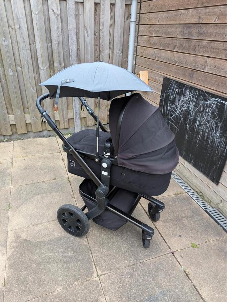 Joulz Day 2 Black Edition Kinderwagen – Complete Set, Kinderen en Baby's, Kinderwagens en Combinaties, Zo goed als nieuw, Combiwagen