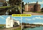 Groeten uit Medemblik - 4 afb o.a. haven - 1978 gelopen, Ophalen of Verzenden, 1960 tot 1980, Gelopen, Overijssel