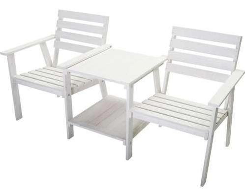 Sensline tuinbank Romeo Tete a Tete Whitewash 170cm, Tuin en Terras, Tuinmeubel-accessoires, Nieuw, Ophalen