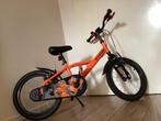 B'Twin Kinderfiets 16 inch - Oranje, Ophalen, Zo goed als nieuw, 16 inch, Handrem