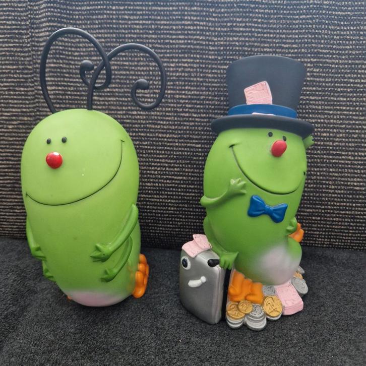 2 Rabobank spaarpotten, rupsen. Leuk Sinterklaascadeau.., Verzamelen, Spaarpotten, Zo goed als nieuw, Overige thema's, Kunststof