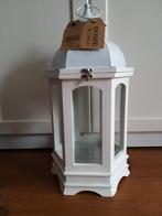 Home & Deco nieuwe witte hoge lantaarn / windlicht, Ophalen, 25 tot 50 cm, Wit, Nieuw