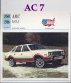 Ac7 autokaart amc eagle ( 1980 - 1986 ), Ophalen of Verzenden, Zo goed als nieuw, Auto's