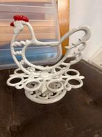 Gietijzeren Eierrekje Haan voor 8 Eieren, Ophalen of Verzenden, Zo goed als nieuw