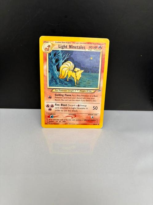 Light ninetales, Hobby en Vrije tijd, Verzamelkaartspellen | Pokémon, Zo goed als nieuw, Meerdere kaarten, Foil, Ophalen of Verzenden
