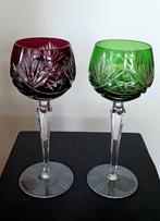 Boheemse wijnglazen., Antiek en Kunst, Antiek | Glas en Kristal, Ophalen of Verzenden