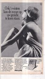 Retro reclame 1970 Philips hoogtezon zomer op gezicht, Verzamelen, Retro, Ophalen of Verzenden