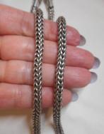 Zilveren zware vossenstaart ketting met haak sluiting nr.137, Verzenden, Zo goed als nieuw, Zilver, Zilver