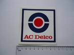 sticker AC DELCO oud logo retro auto garage, Verzamelen, Stickers, Overige typen, Zo goed als nieuw, Verzenden