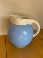 Brocante blauwe vaas / kan, Ophalen of Verzenden