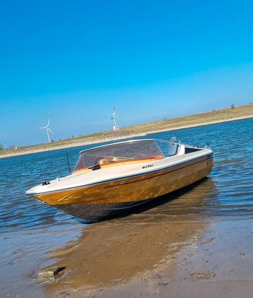 Speedboot met 30pk + begrenzer en trailer, Watersport en Boten, Speedboten, Gebruikt, 3 tot 6 meter, Benzine, Minder dan 70 pk