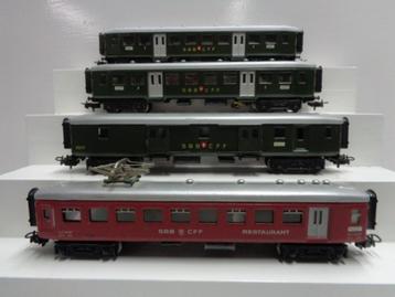 Marklin 4x SBB - CFF rijtuigen (H0) beschikbaar voor biedingen