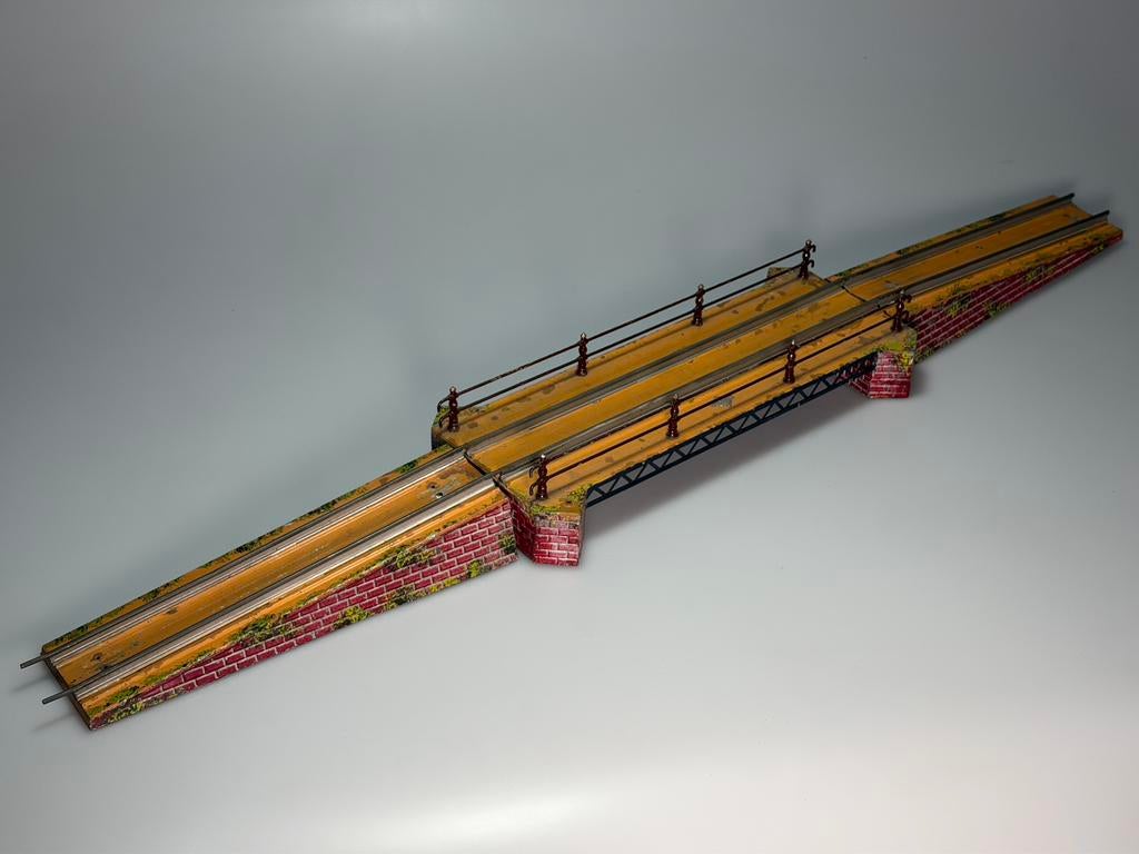 Prachtige oeroude Spoor 0 brug, Antiek en Kunst, Antiek | Speelgoed, Ophalen of Verzenden