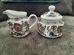 Staffordshire Ridgway Jacobean Suikerpot en Melkkan, Antiek en Kunst, Antiek | Servies los, Ophalen of Verzenden