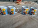 4 Kerstmokken met Kerstman en Rendier, Ophalen, Gebruikt, Keramiek, Kop(pen) en/of Schotel(s)