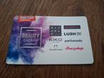 Beauty cadeau kaart twv € 40,-, Tickets en Kaartjes, Eén persoon, Cadeaubon