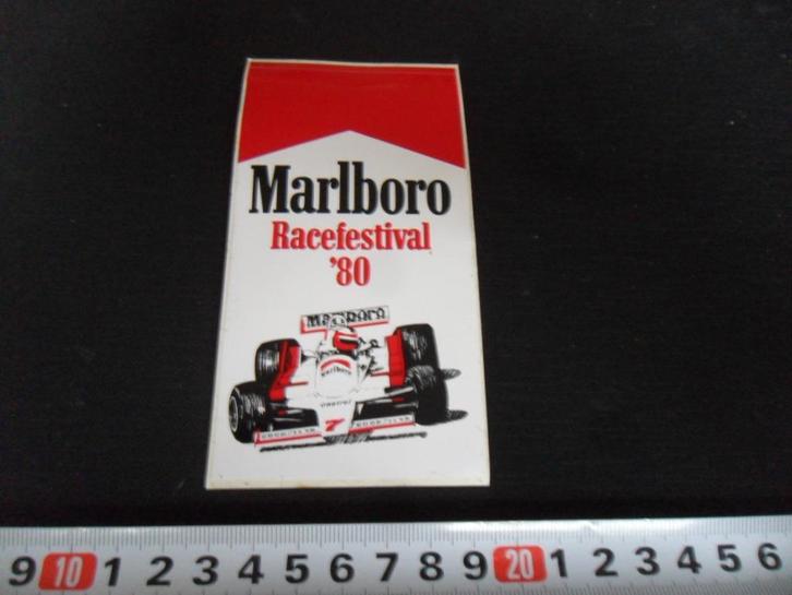 sticker marlboro F1 racefestival 1980 *, Verzamelen, Stickers, Zo goed als nieuw, Ophalen