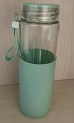Glazen waterfles , drinkfles 500 ml, Ophalen of Verzenden, Zo goed als nieuw