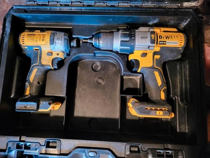 Dewalt DCD996 & DCD887 inclusief tstack, Doe-het-zelf en Verbouw, Gereedschap | Boormachines, Gebruikt, Boor- en Schroefmachine