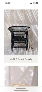 4 nieuwe Mala Afrika rieten/ bamboe stoelen zwart, Ophalen, Zwart, Nieuw, Riet of Rotan