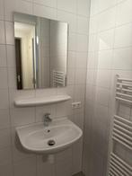 Wastafel met spiegel en plank (Villeroy & Boch), Ophalen, Gebruikt, Chroom, Wastafel