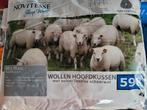 Wollen hoofkussens nieuw, Eenpersoons, Wit, Nieuw, Ophalen of Verzenden
