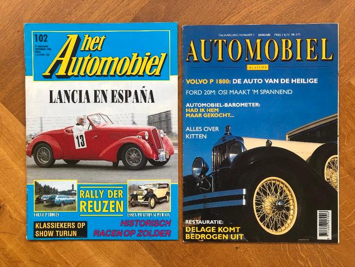 2 x Automobiel Klassiek met Volvo P 1800 ES artikelen, Boeken, Auto's | Folders en Tijdschriften, Zo goed als nieuw, Volvo, Verzenden