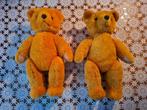 Beren 2 x oude beer 38 cm hoog strovulling uit de 50er jaren, Verzamelen, Beren en Cherished Teddies, Ophalen of Verzenden, Zo goed als nieuw