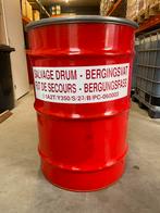 Bergingsvat 300L rood UN met deksel (Dekselvat), Ophalen, Zo goed als nieuw