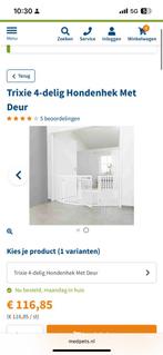 Trixie 4-delig Hondenhek Met Deur, Ophalen, Zo goed als nieuw