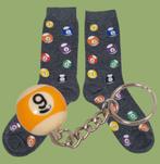 POOL BILJART SOKKEN  + SLEUTELHANGER POOL BALL, Ophalen of Verzenden, Nieuw