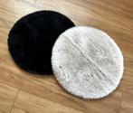 Klein rond kleed met nep vacht - beige, Huis en Inrichting, Ophalen of Verzenden
