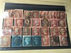Stockkaart Groot Brittannie klassiek Penny Red en Blue, Postzegels en Munten, Postzegels | Europa | UK, Ophalen of Verzenden, Gestempeld