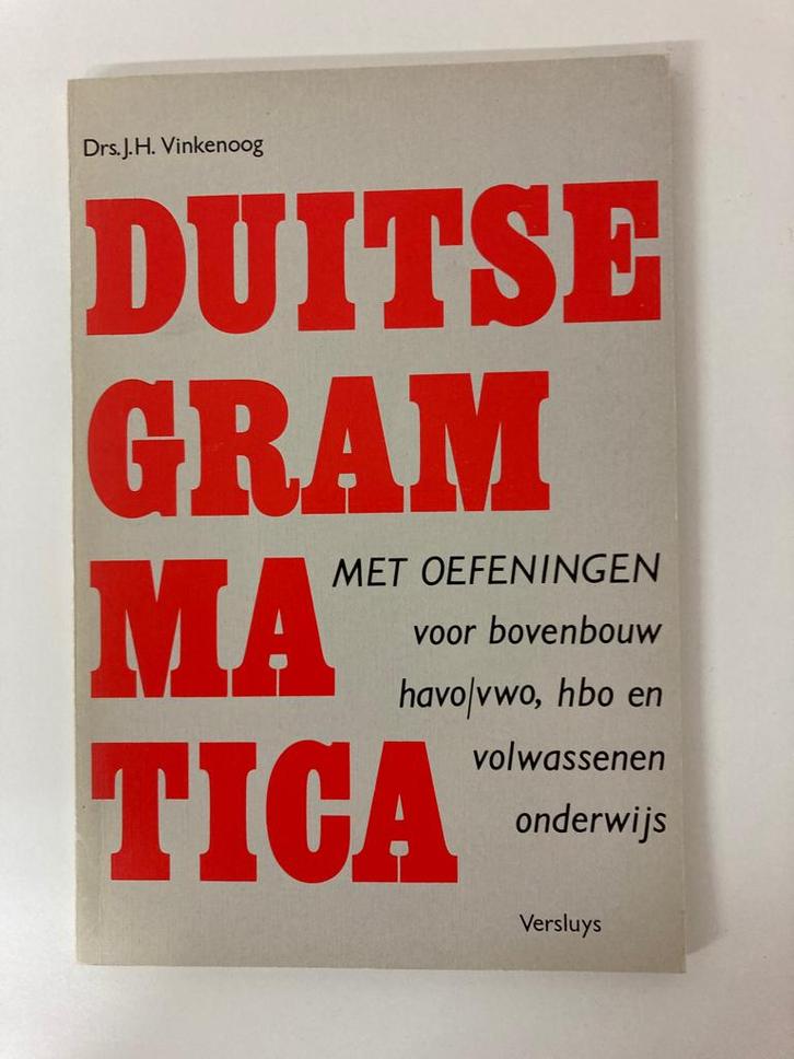 Duitse grammatica met oefeningen: havo vwo hbo volwassenen, Boeken, Schoolboeken, Gelezen, Duits, Overige niveaus, Ophalen of Verzenden