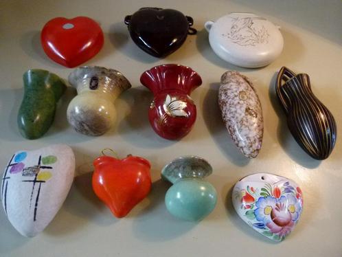 vintage wandvaasjes lot keramiek mid-century, Verzamelen, Retro, Huis en Inrichting, Ophalen