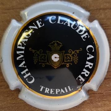 Champagnecapsule Claude Carré zwart, wit & donkergoud nr. 02 beschikbaar voor biedingen