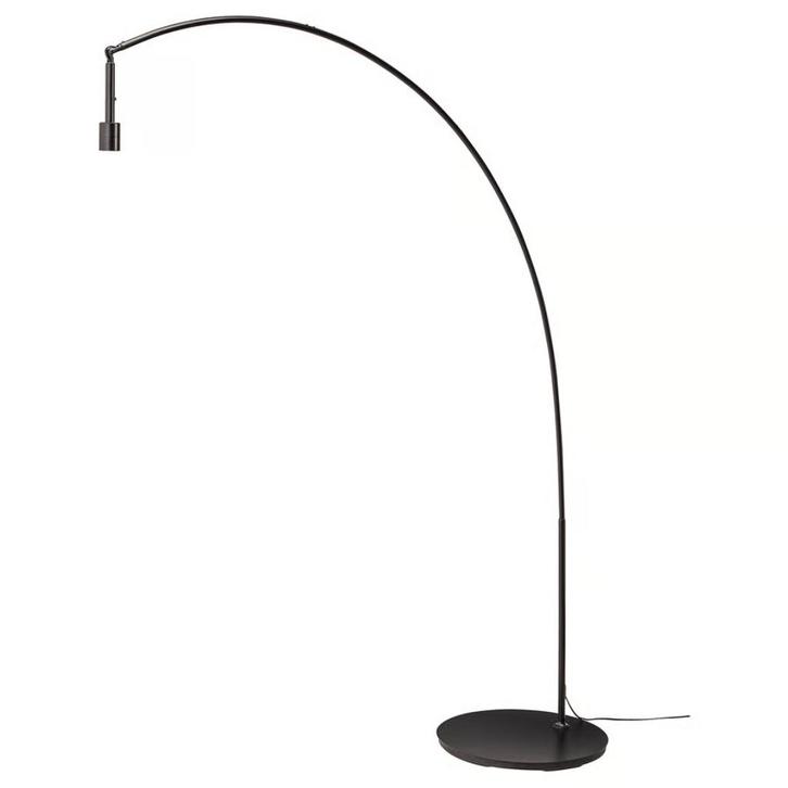 IKEA SKAFTET Staande Boog Lampvoet Zwart, Huis en Inrichting, Lampen | Vloerlampen, Zo goed als nieuw, 150 tot 200 cm, Metaal
