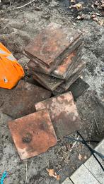 Kleigebakken tegels 20x20cm, Tuin en Terras, Tegels en Klinkers, Ophalen of Verzenden, Zo goed als nieuw, Beton, Terrastegels