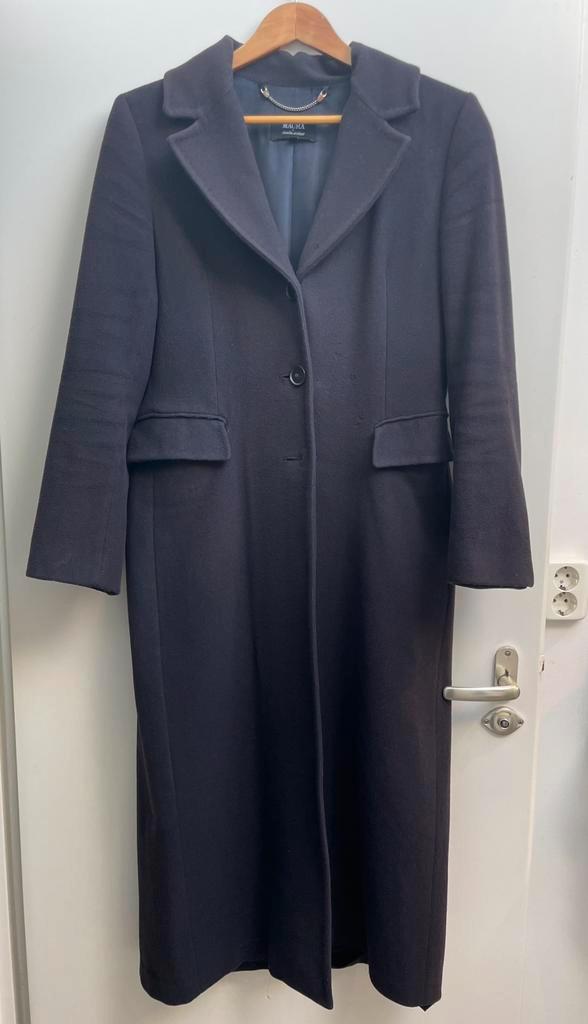 Claudia Sträter schitterende winterjas donkerblauw 38, Kleding | Dames, Jassen | Winter, Gedragen, Maat 38/40 (M), Blauw, Ophalen of Verzenden