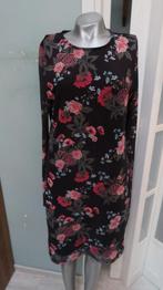 Jazlyn prachtige jurk zwart bloem donkervoile mouwen L, Kleding | Dames, Jurken, Jazlyn, Verzenden, Zwart, Maat 42/44 (L)