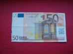 Kavel bankbiljet Nederland 50 Euro MISDRUK Draghi 2002., Verzenden, Overige landen, 50 euro, Los biljet