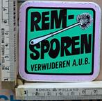 Vintage sticker WC toilet badkamer Remsporen verwijderen aub, Verzamelen, Ophalen of Verzenden, Zo goed als nieuw, Overige typen