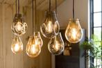 Hanglamp Charlie van Coco Maison 7 bollen gerookt glas, Huis en Inrichting, Lampen | Hanglampen, Ophalen, 50 tot 75 cm, Zo goed als nieuw