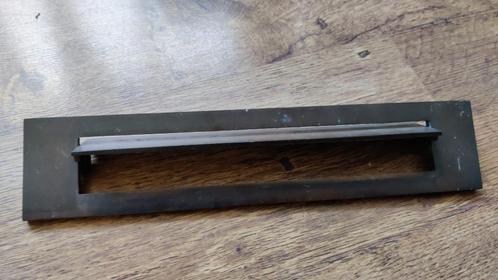 Antiek messing brievenbus klep plaat, Tuin en Terras, Brievenbussen, Gebruikt, Brievenbusklep, Ophalen of Verzenden