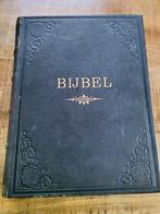 Oude bijbel met 40 staalplaten, Ophalen of Verzenden