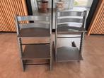 Stokke trip trap stoel meegroeistoel 2x kleur grijs, Ophalen of Verzenden, Zo goed als nieuw, Meegroeistoel