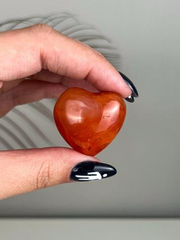 Carneool hart(en) (moederdag tip) beschikbaar voor biedingen